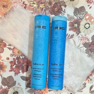amika Hydro Rush Intense Moisture Shampoo & Conditioner - Bright Blue